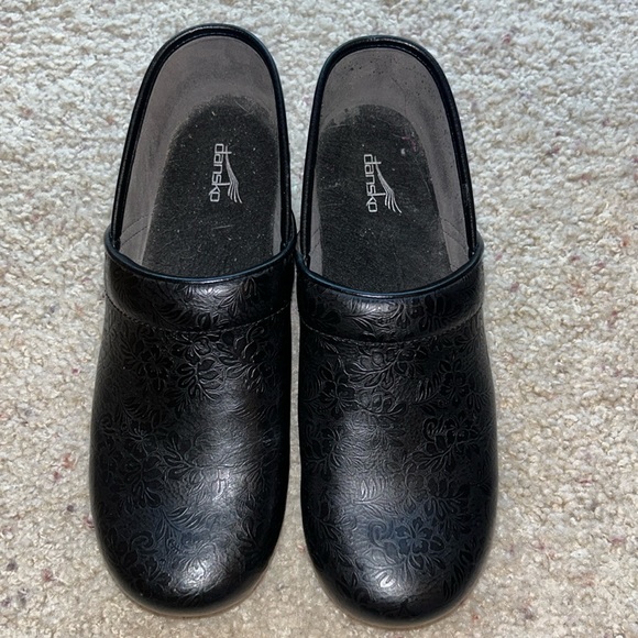 Dansko Tooled Leather Clogs - Picture 2 of 9